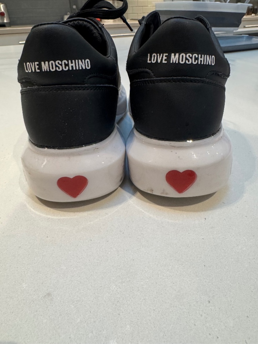 Black Sneakers "Love Moschino"